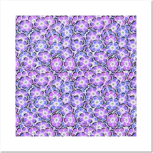 Purple Flowers Posters and Art